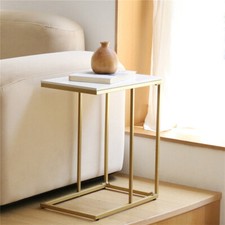 Narrow C-Shape Sofa Side Table