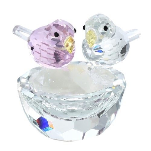 Crystal birds figurines - crystal,