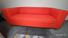 IKEA Klippan Sofa with Orange