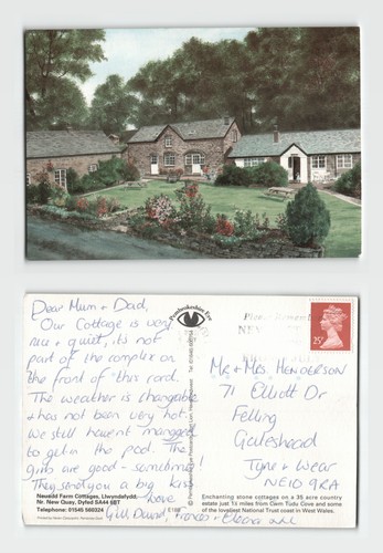Postcard neuadd farm - postcard,
