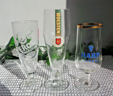 RARE HALF PINT LAGER BEER GLASSES X3 HARP HOLSTEN PERONI