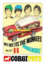 CORGI MONKEE MOBILE FANTASY SHOP / COUNTER DISPLAY STAND "NEW".ADVERT,FLYER.