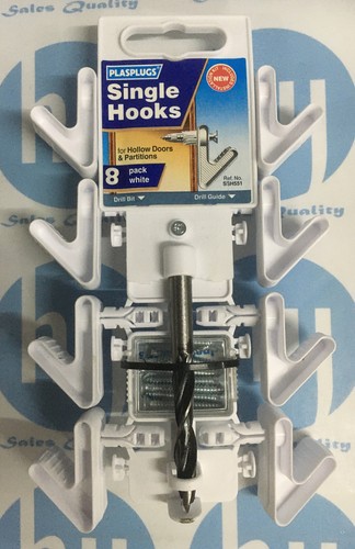 Hollow door hook white - white, robe