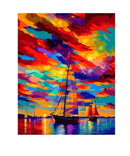 Wall art metal sign sail - metal,