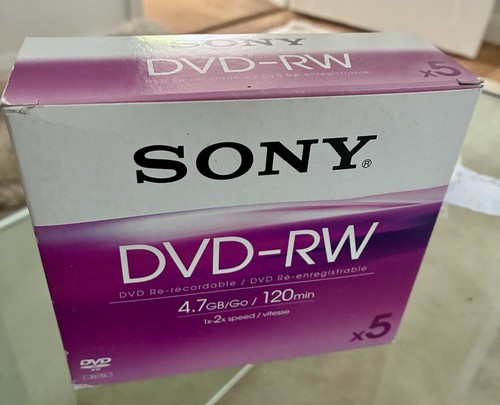 Sony dvd recordable - dvd-rw, re-recordable