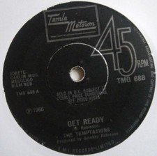THE TEMPTATIONS: GET READY / MY GIRL (Tamla Motown) 1969 Issue 7"
