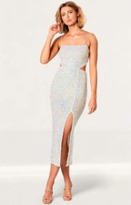 Winona Womens Silver Midi