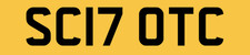 SCOTT SCOT C NUMBER PLATE REG