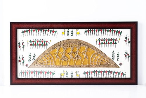 Vintage style dhokra rounded - vintage,