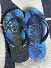 Havaianas flip flop kids Marvel Black Panther size Eu 31/32  12-12.5 Uk kids