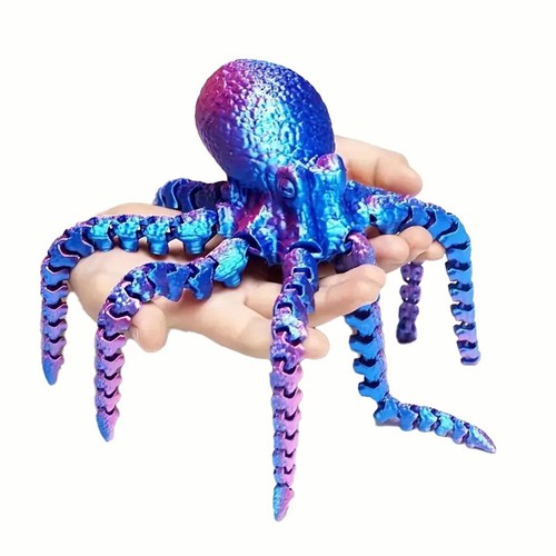 Printed octopus ornament - printed,