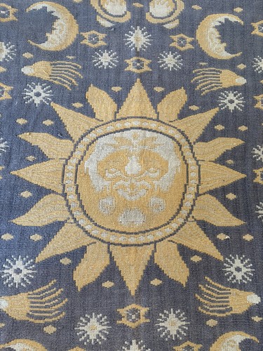Vintage 90s celestial jacquard - vintage,
