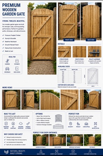 180cm x75cm featheredge garden - featheredge,