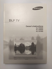 Samsung DLP TV Owner's Instructions Manual / HL-T5089S / HL-T5689S / HL-T6189S