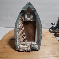 Wooden Row Boat 3D Picture Frame Fishing Lodge Man Cave Cottage Country Decor