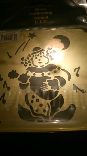 Brass embossing stencil a - embossing, stencil...a