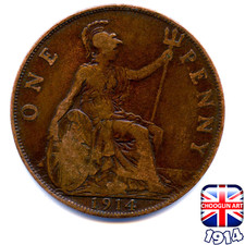 A BRITISH 1914 GEORGE V ONE