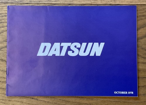 Datsun october 1978 brochure - 1978,