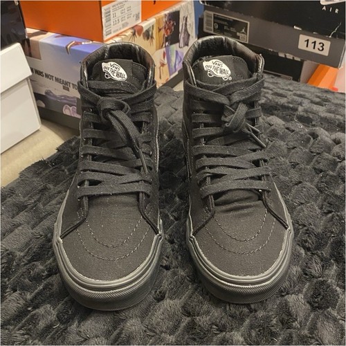 Vans sk8 black solid high - sk8-hi,