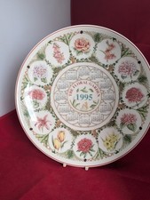 Vintage Wedgwood Calendar Plate 1995 The Floral Garden Decorative Wall Plate