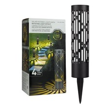 Testrite 4-Pack Solar Bollard