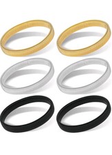 3 Pairs Anti-slip Metal Shirt Sleeve Holders Stretchy Garter Elastic Armbands UK