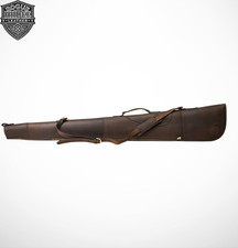 Rustic brown leather shotgun - rustic,
