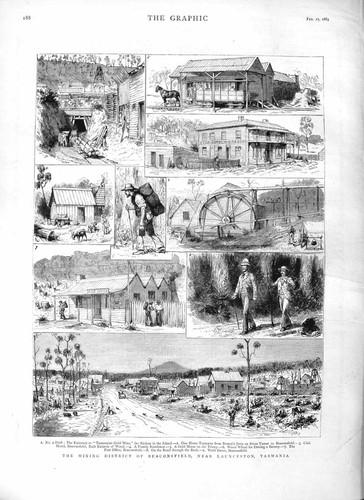 Original old antique print - original,