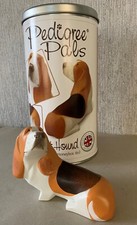 BASSET HOUND DOG WITH MONEYBOX TIN PEDIGREE PALS BY DEAN KENDRICK PERFECT UNUSED