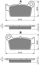 Goldfren Rear Brake Disc Pads K5 For Yamaha YZ 125 Y 2009