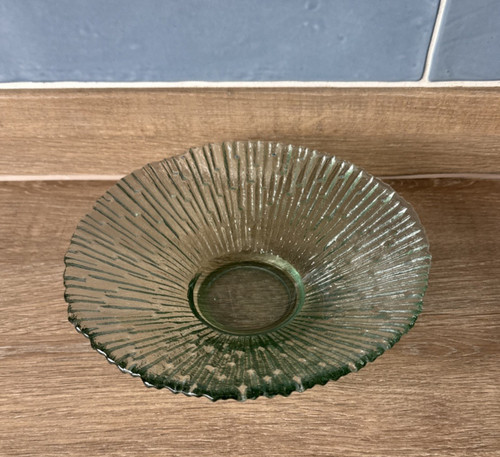 Vintage green textured glass - vintage,