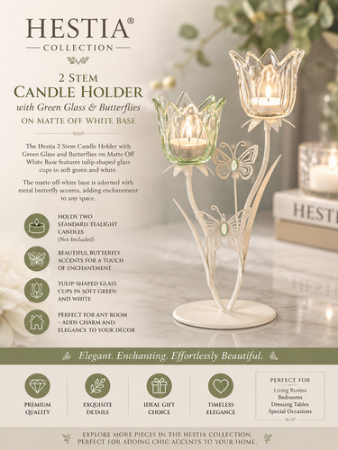 Stem candle holder with - stem,