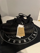 Yeezy Boost 350 V2 Sneakers Mens Onyx Size UK 10
