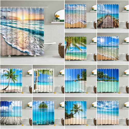 Beach tree sun shower - beach, curtain