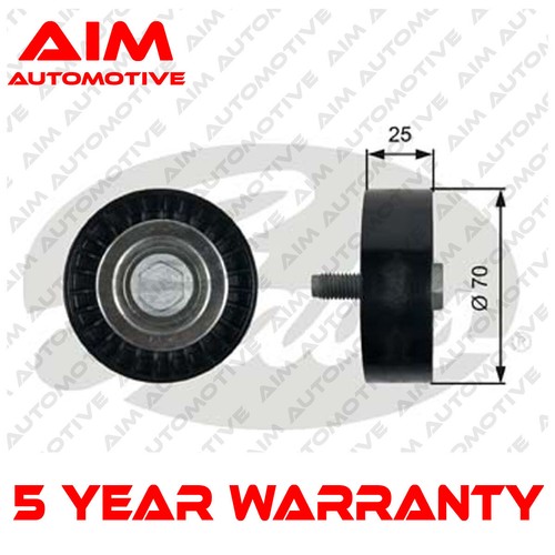 Deflection guide pulley - deflection, upper