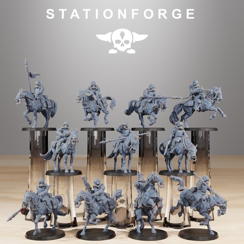 Cavalry riders the grim - riders,