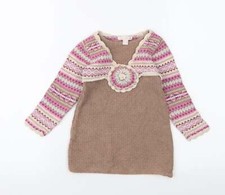 Jillian's Closet Girls Multicoloured Fair Isle 100% Cotton A-Line Size 24 Months