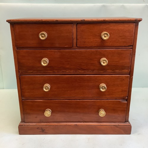 Antique mahogany mini chest - mahogany, of