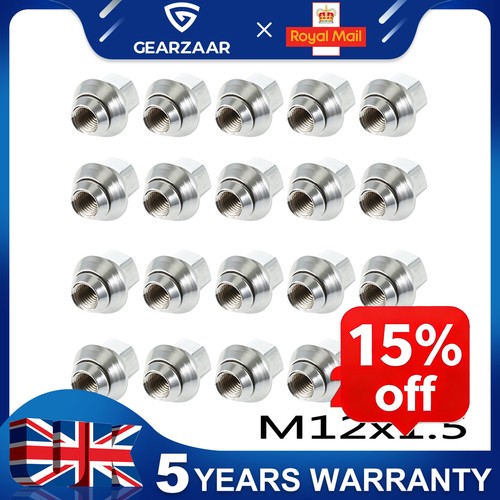 20x m12x1 wheel nuts - nuts, solid