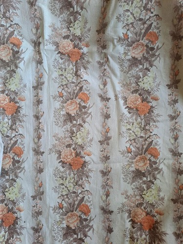Vintage 70s striped floral - 70s,
