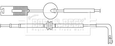 Borg beck bwl3070 brake - &, pad