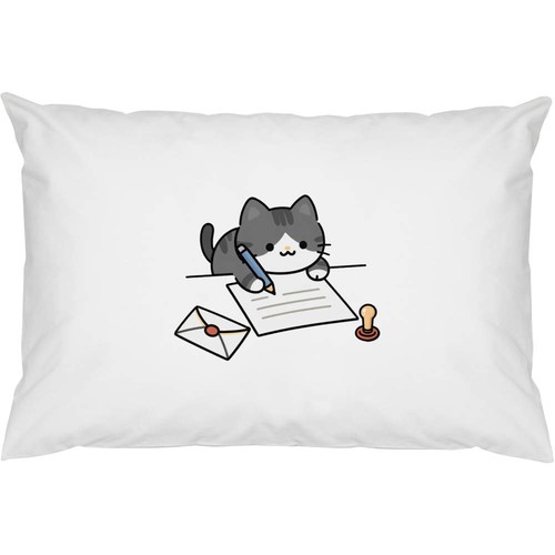 Cat writing letter - x,