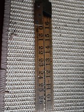 Boxwood Vintage Folding Ruler Brass Fittings 35in/3ft Made in England