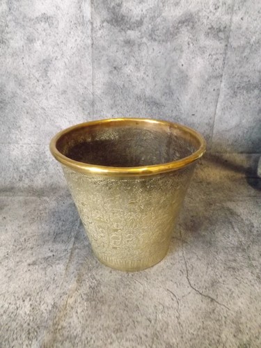 Antique vintage brass flower - brass,