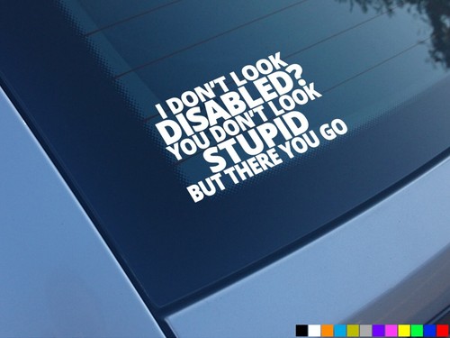 Dont look disabled - i,