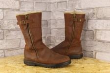 BROWN LEATHER RIDING COUNTRY BOOTS SIZE 6 / 39 BY MORETTA AMELDA GOOD USED