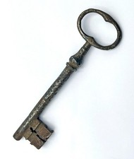 LARGE ANTIQUE FRONT DOOR KEY GEORGIAN PERIOD