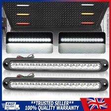 2X White 10" 15 LED Tail Light