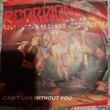 The Scorpions 7" Clear Vinyl Single  Can't Live Without You