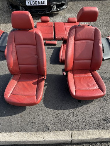 E92 red leather interior - e92,